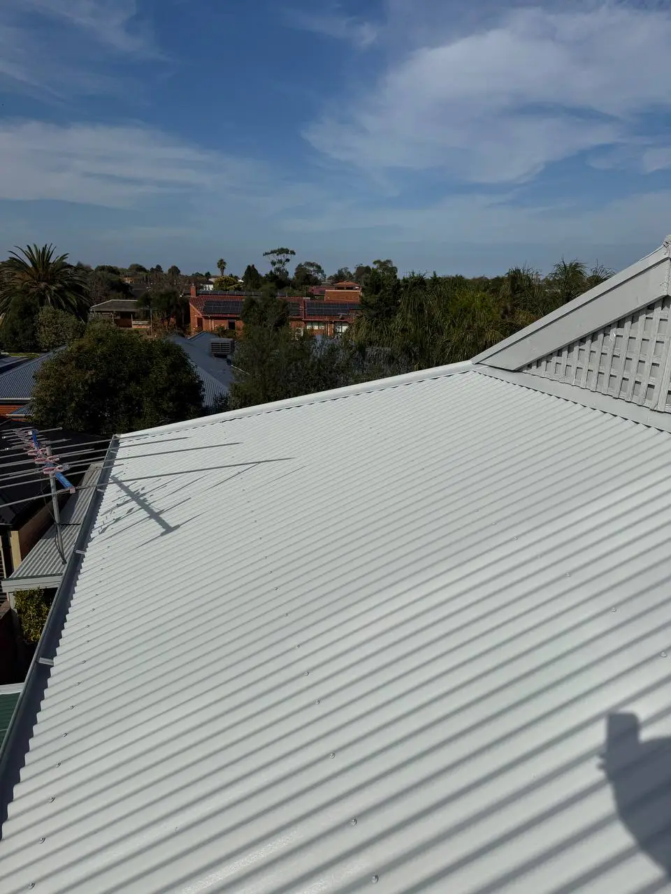 Colorbond metal roof after restoration and resealing, Melbourne — project 5