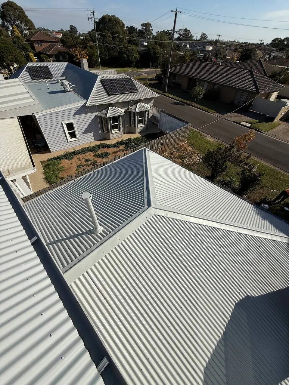 Colorbond metal roof after restoration and resealing, Melbourne — project 10